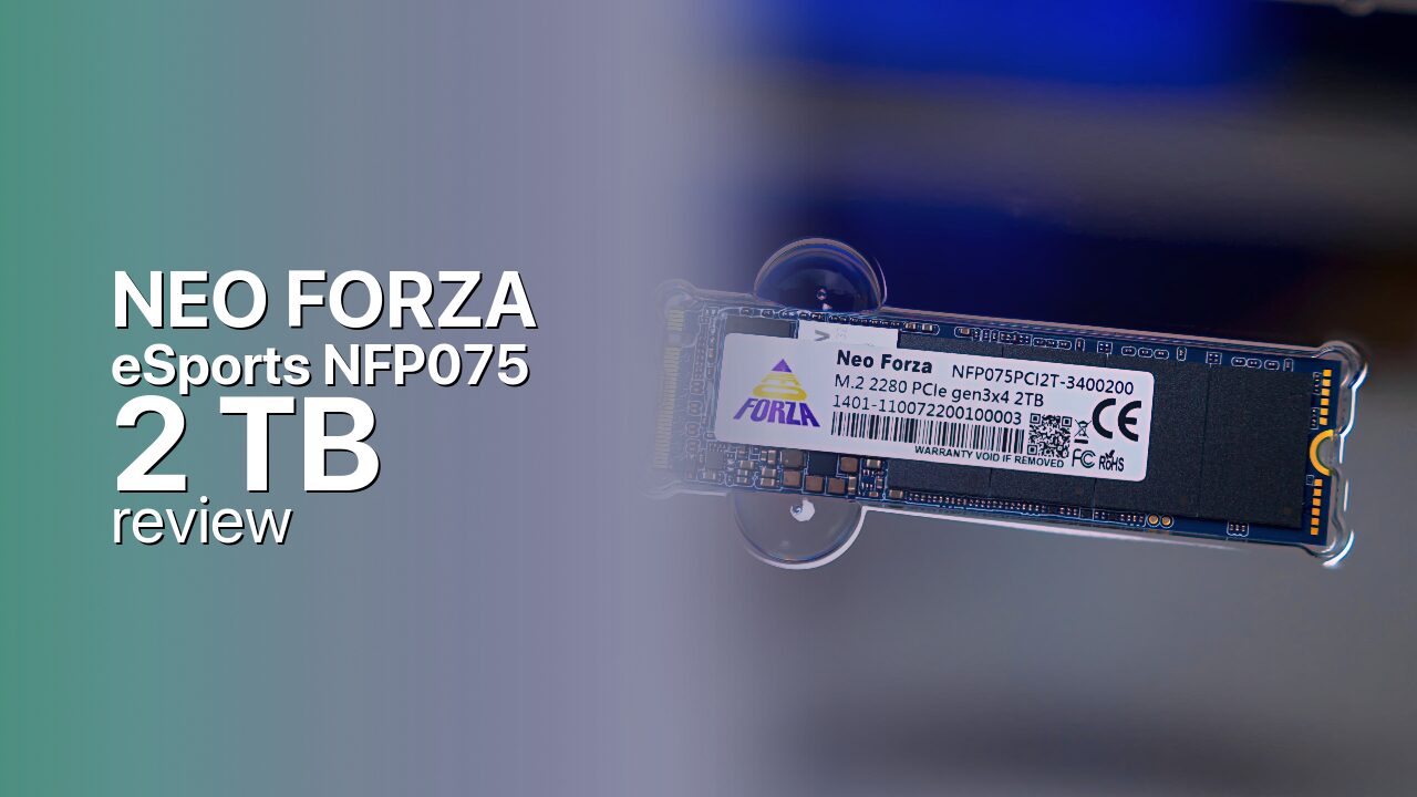 Neo Forza eSports NFP075 2 TB: the high-capacity PCIe 3.0 option Neo Forza eSports NFP075 2 TB: the high-capacity PCIe 3.0 option