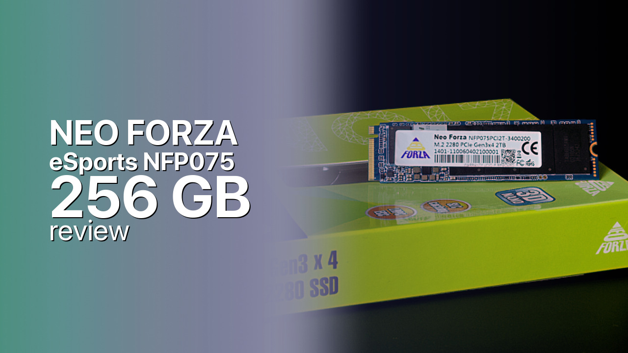 Neo Forza eSports NFP075 256 GB: entry PCIe 3.0 NVMe with DRAM Neo Forza eSports NFP075 256 GB: entry PCIe 3.0 NVMe with DRAM