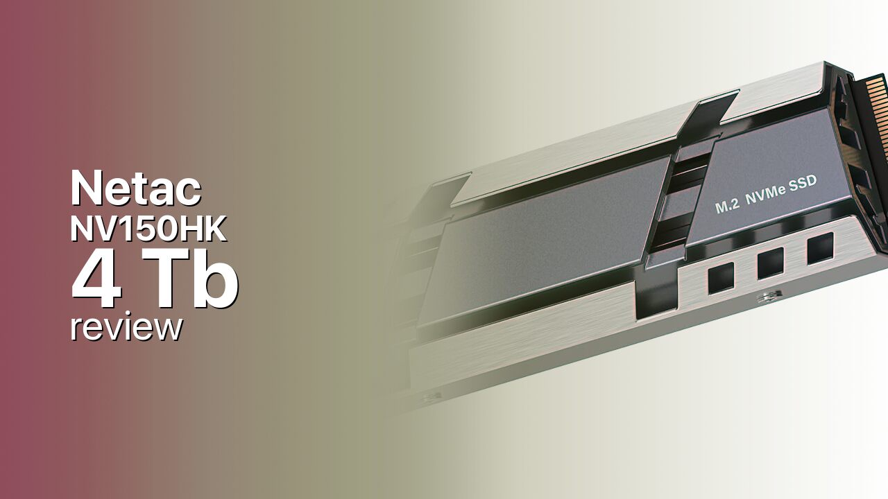 Netac NV150HK 4Tb SSD technical specs