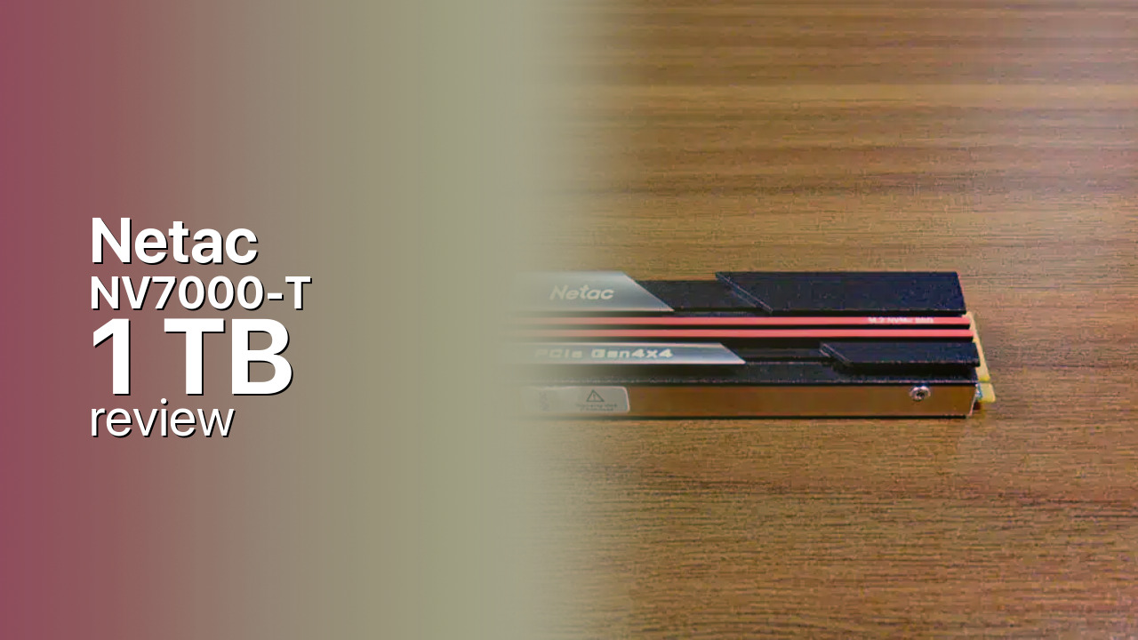 Netac NV7000-t 1TB Review — The Gen4 Value Benchmark