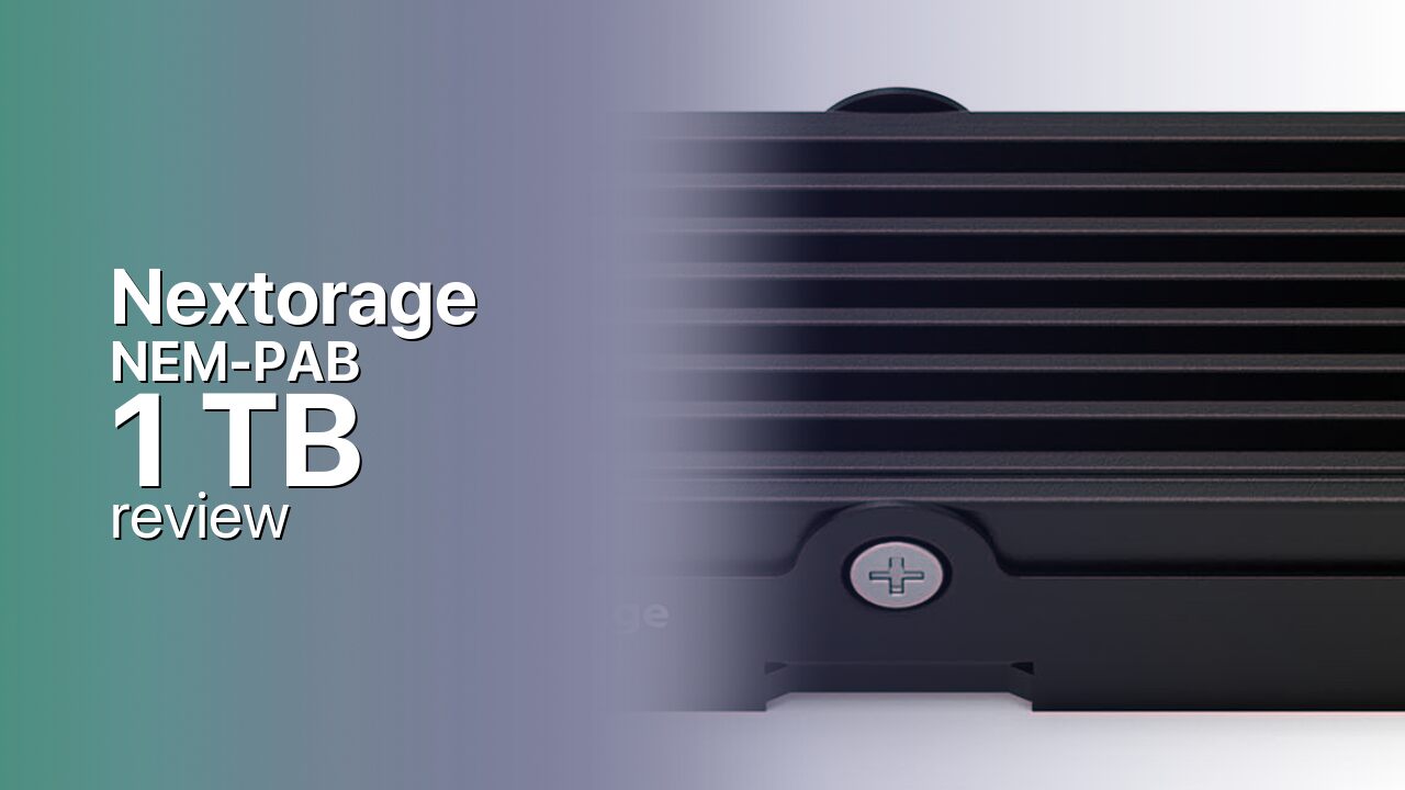 Nextorage NEM-PAB 1 TB: PlayStation 5-ready PCIe 4.0 NVMe with heatsink Nextorage NEM-PAB 1 TB: PlayStation 5-ready PCIe 4.0 NVMe with heatsink