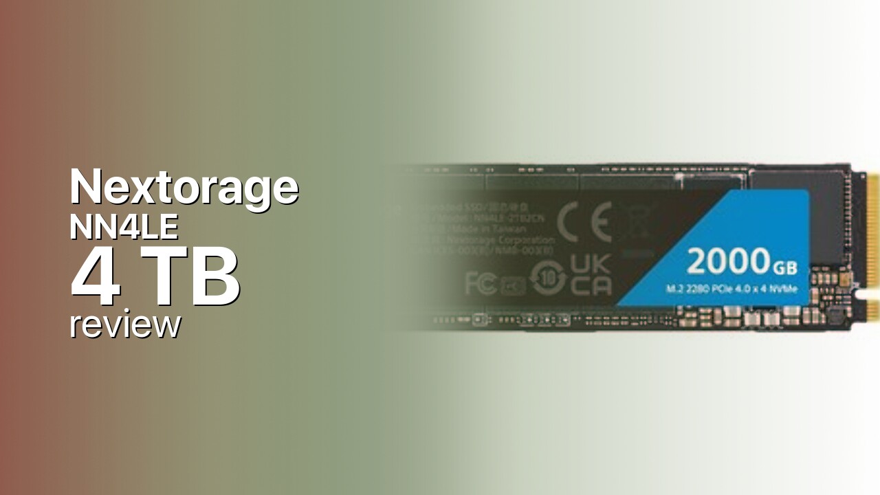 Nextorage NN4LE 4 TB: high-capacity DRAM-less PCIe 4.0 NVMe Nextorage NN4LE 4 TB: high-capacity DRAM-less PCIe 4.0 NVMe
