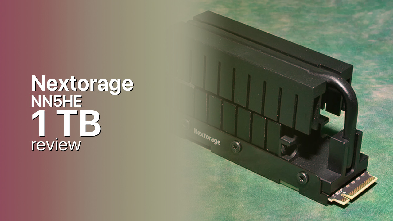 Nextorage NN5HE 1 TB: DRAM-less PCIe 5.0 flagship from a Sony spin-off Nextorage NN5HE 1 TB: DRAM-less PCIe 5.0 flagship from a Sony spin-off