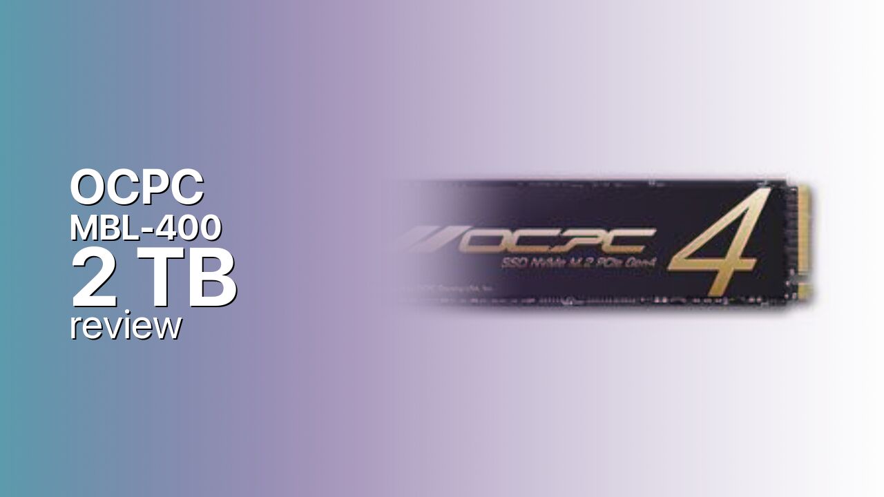 OCPC MBL-400 2TB Review — Big Capacity From A Small Brand OCPC MBL-400 2TB Review — Big Capacity From A Small Brand