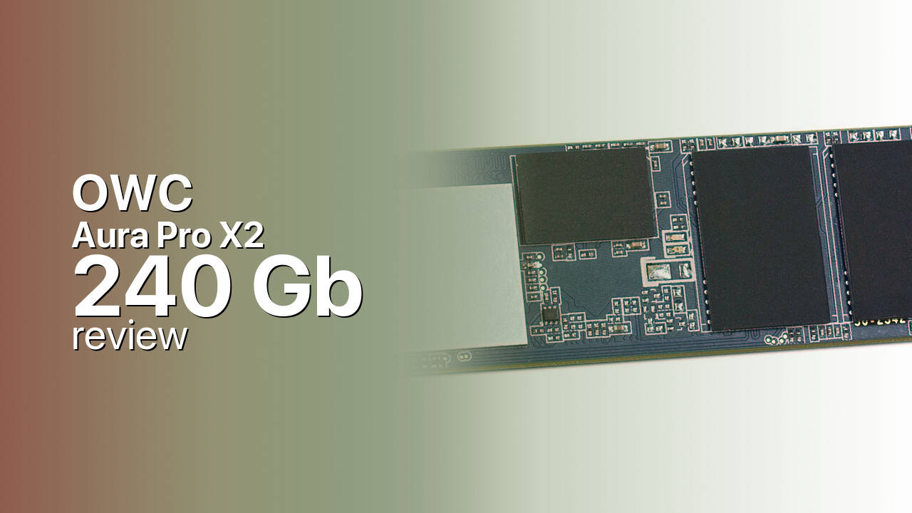OWC Aura Pro X2 240Gb NVMe SSD specs