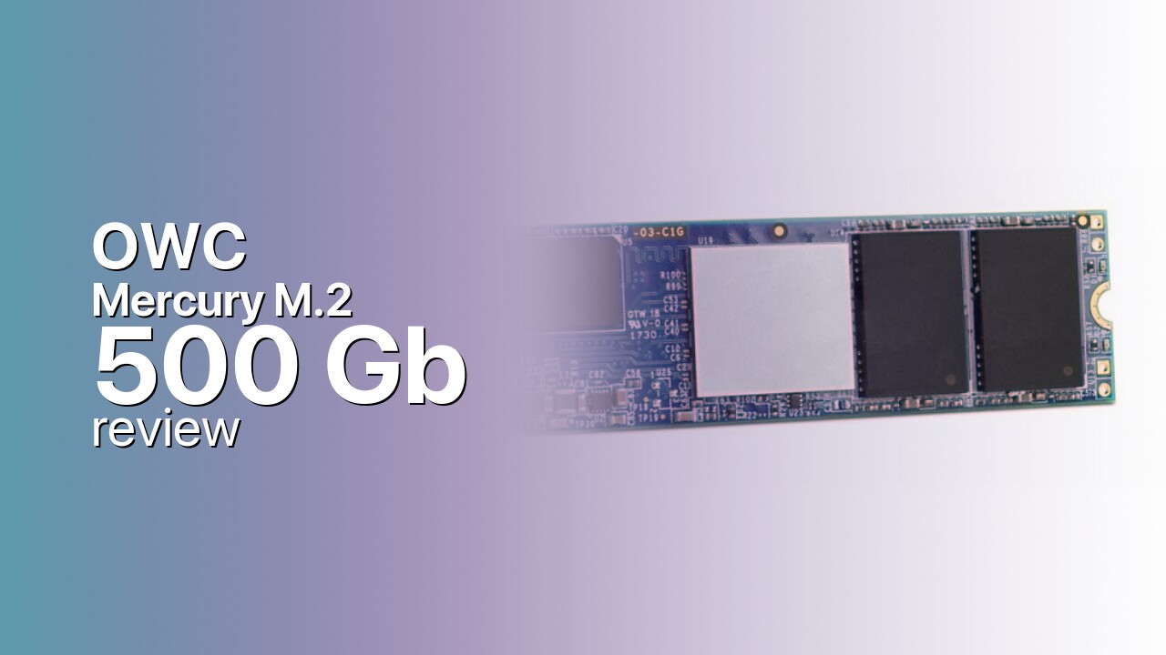 OWC Mercury M.2 500Gb SSD detailed specs
