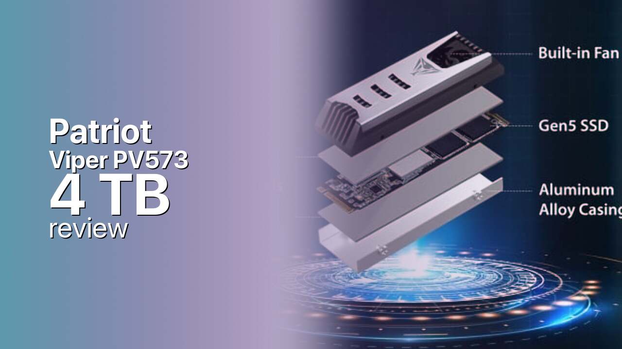 Patriot Viper PV573 4TB Review — Blower-Cooled Gen5 Storage Patriot Viper PV573 4TB Review — Blower-Cooled Gen5 Storage
