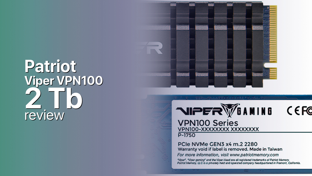 Patriot Viper VPN100 2Tb SSD technical review