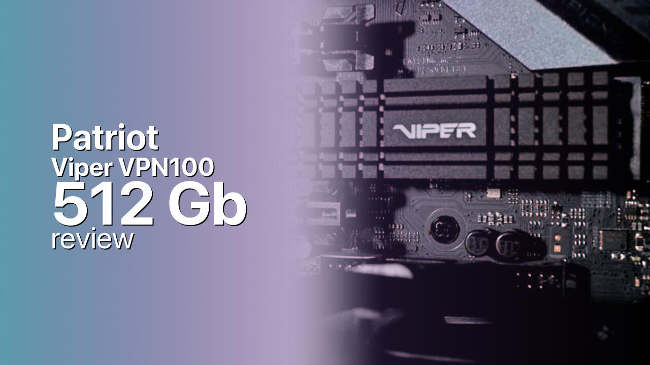 Patriot Viper VPN100 512Gb SSD technical specifications