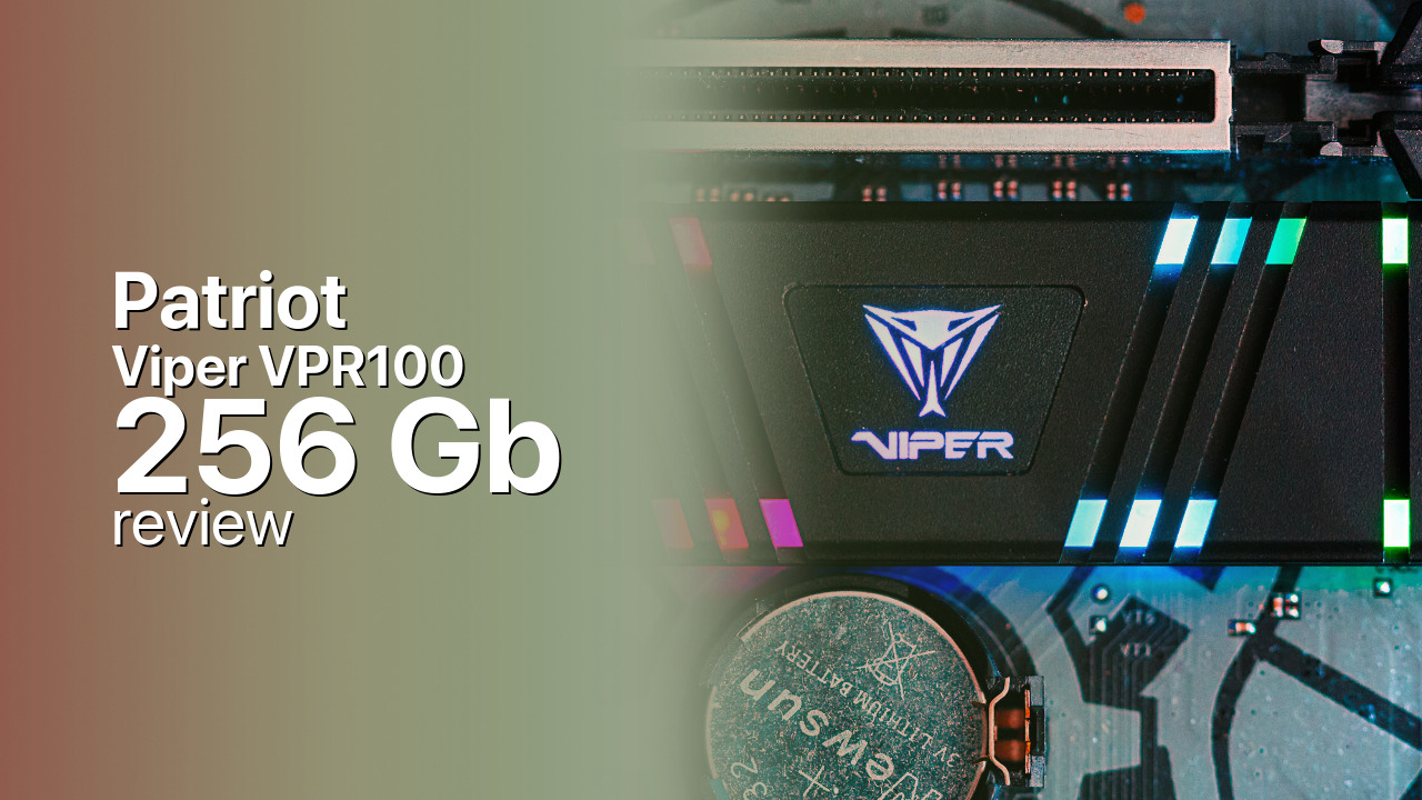 Patriot Viper VPR100 256Gb NVMe tech specs