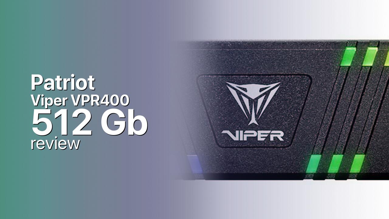 Patriot Viper VPR400 512Gb SSD specs