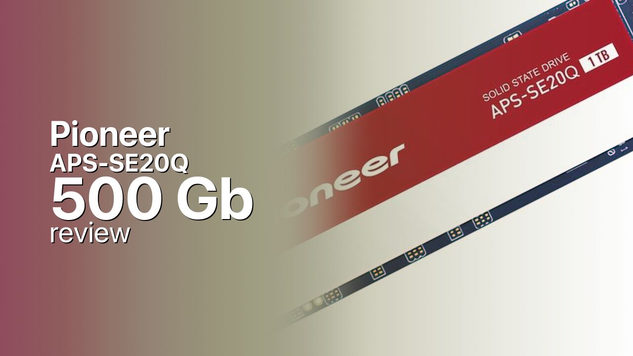 Pioneer APS-SE20Q 500Gb NVMe SSD technical review