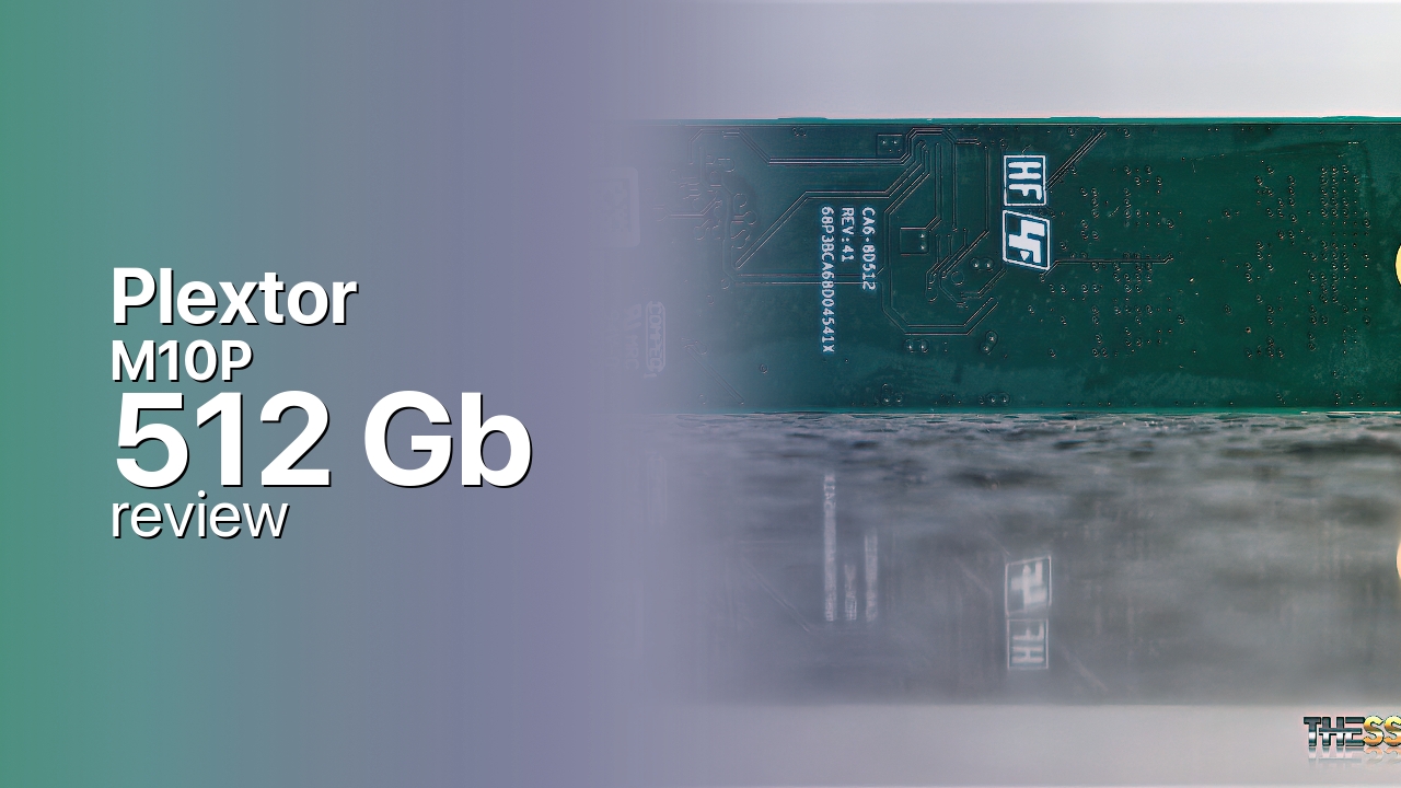 Plextor M10P 512Gb NVMe SSD tech specs