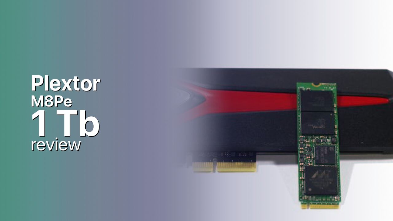 Plextor M8Pe 1Tb NVMe SSD technical specs