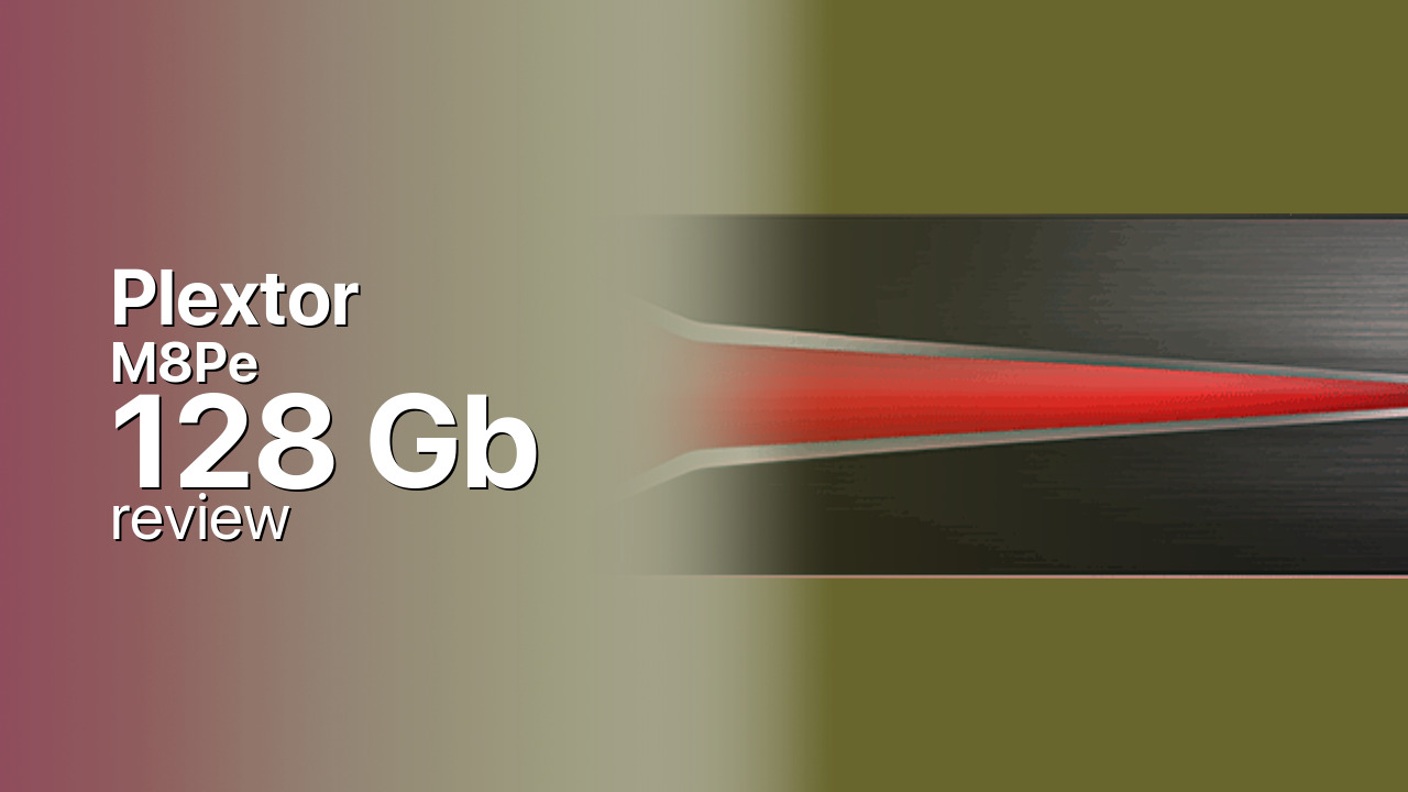 Plextor M8Pe 128Gb SSD tech specifications
