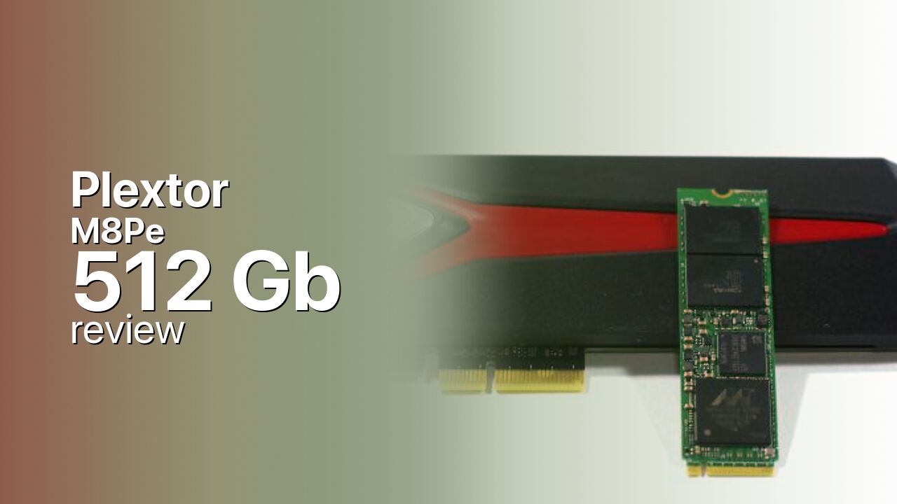 Plextor M8Pe 512Gb SSD detailed specs
