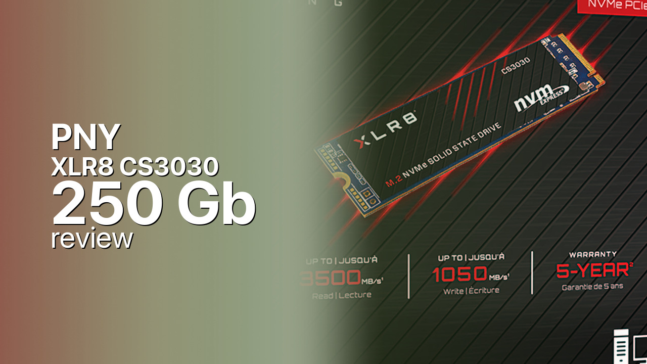 PNY XLR8 CS3030 250Gb SSD tech specifications