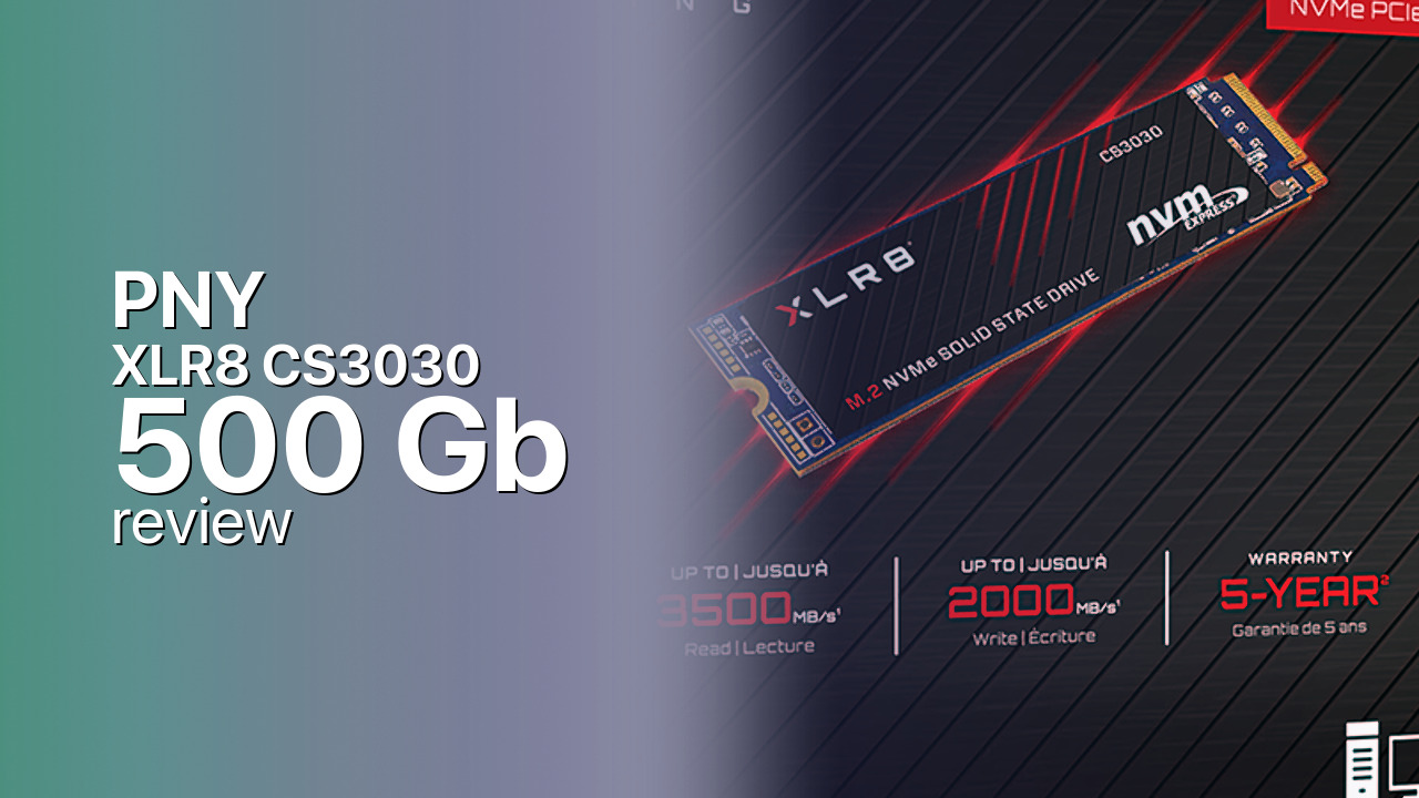 PNY XLR8 CS3030 500Gb SSD technical specifications