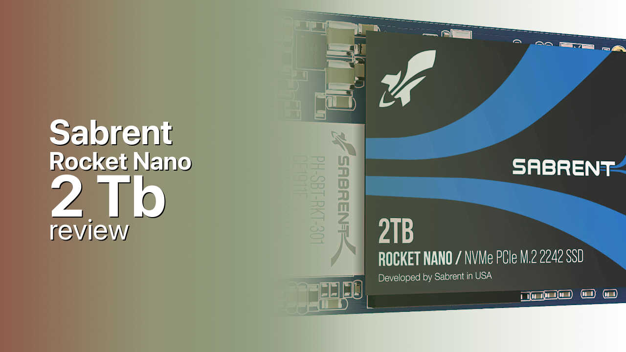 Sabrent Rocket Nano 2Tb NVMe SSD detailed specs