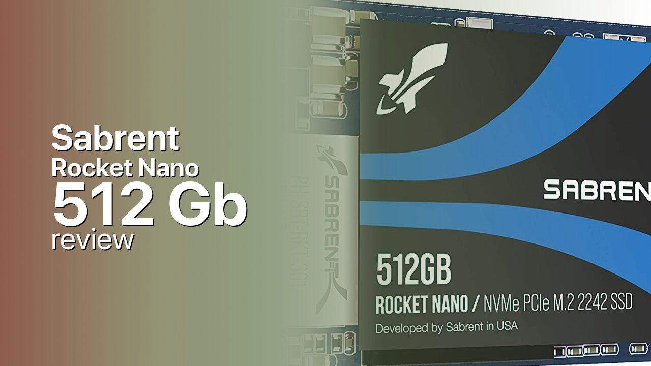 Sabrent Rocket Nano 512Gb NVMe SSD technical specs