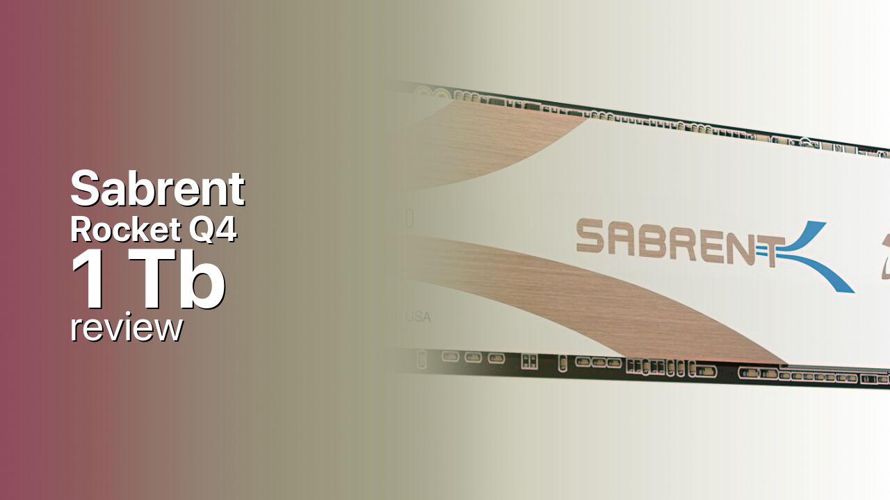 Sabrent Rocket Q4 1Tb SSD detailed specifications