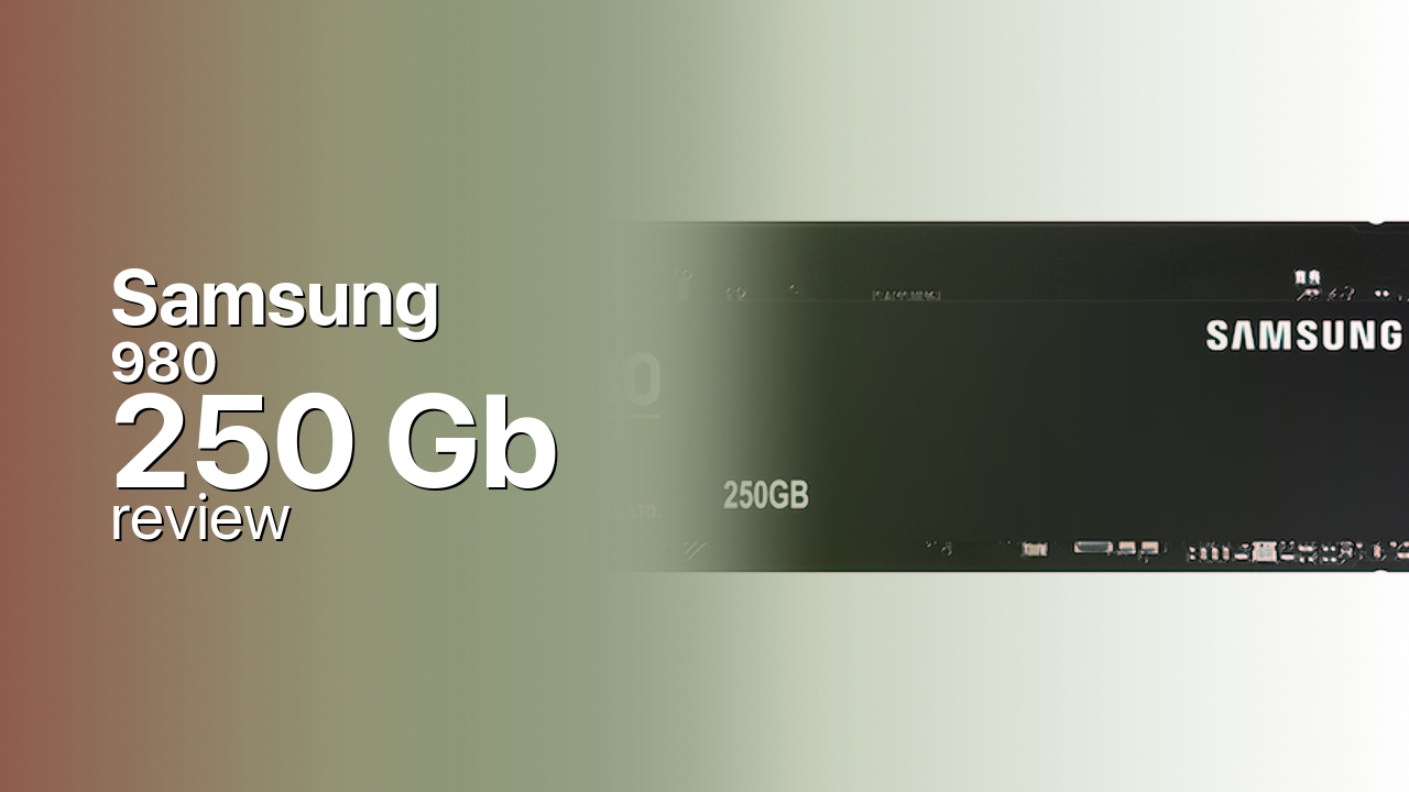 Samsung 980 250Gb SSD tech specifications