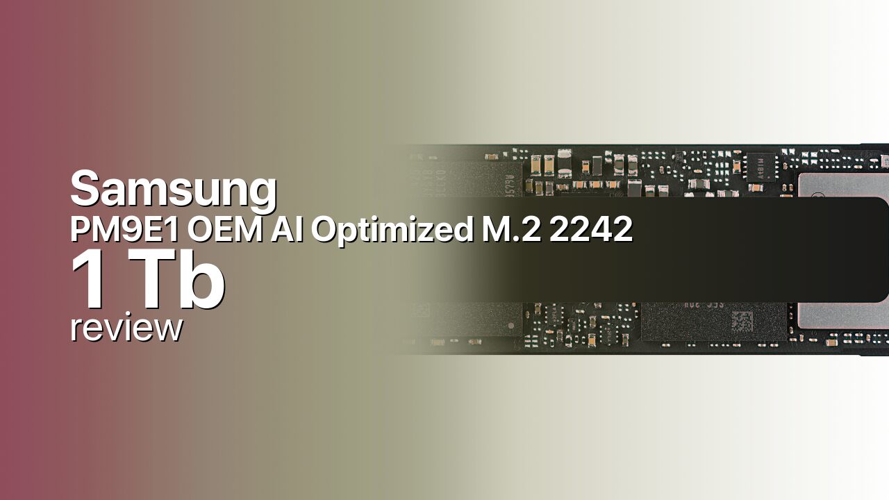 Samsung PM9E1 OEM AI Optimized M.2 2242 1TB SSD technical specifications