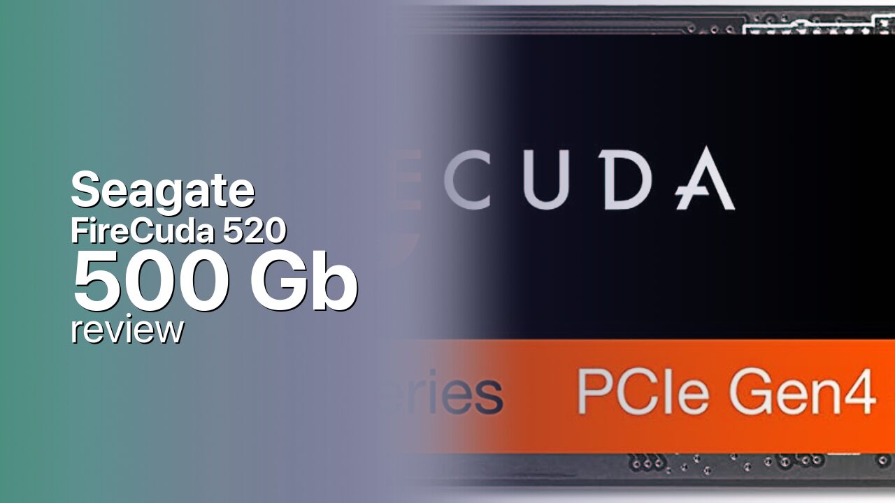 Seagate FireCuda 520 500Gb SSD technical specs