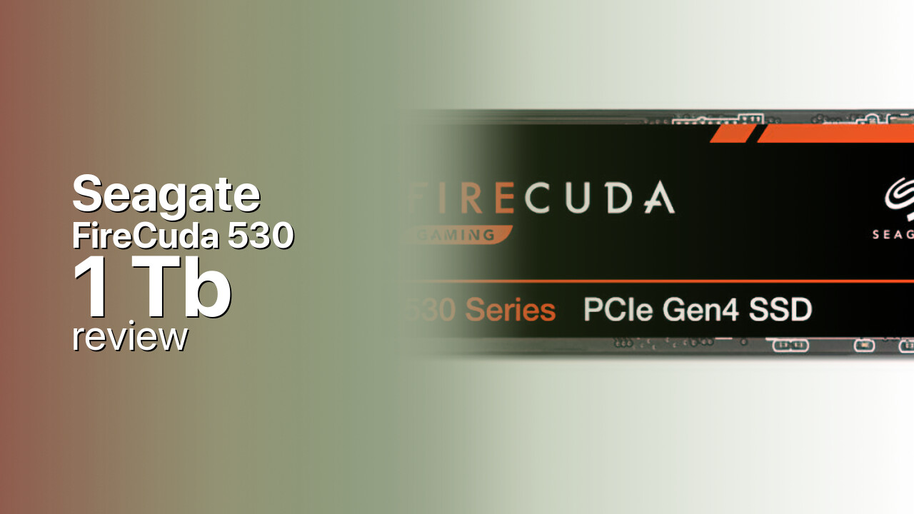 Seagate FireCuda 530 1Tb SSD detailed specifications