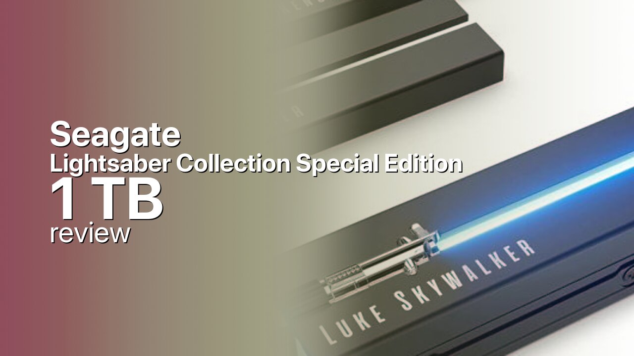 Seagate Lightsaber Collection Special Edition 1TB — FireCuda 530 in Costume Seagate Lightsaber Collection Special Edition 1TB — FireCuda 530 in Costume