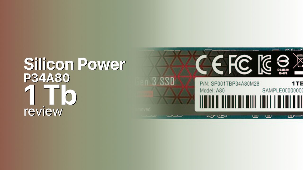 Silicon Power P34A80 1Tb NVMe tech review