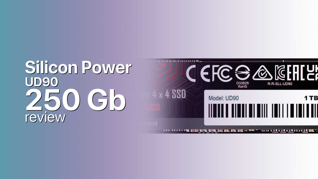 Silicon Power UD90 250Gb SSD technical specs