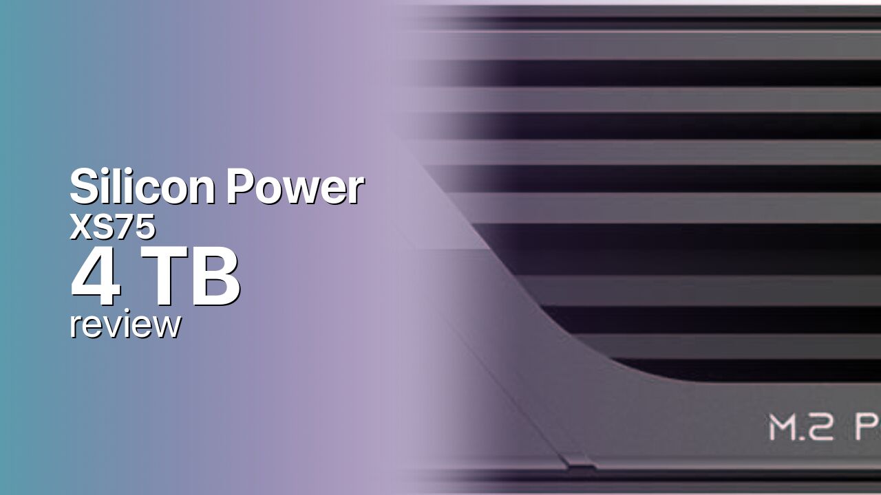 Silicon Power XS75 4TB Review — A Whole Game Library Under One Heatsink
