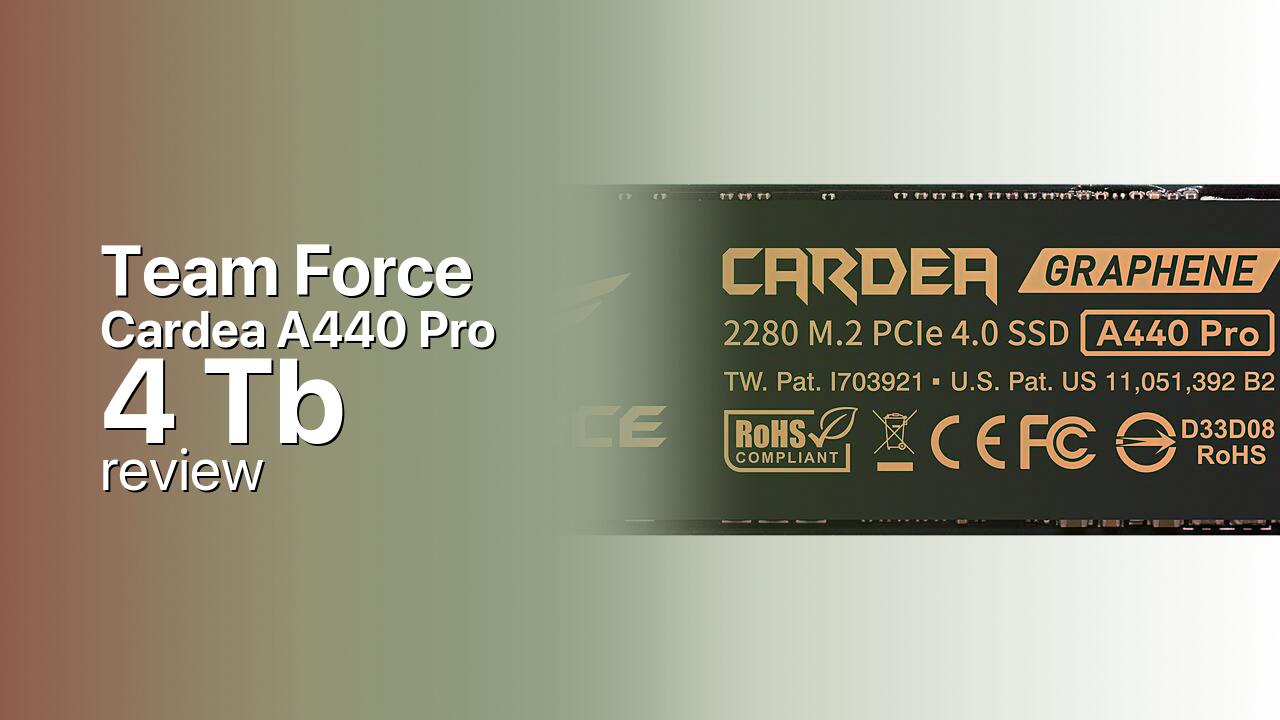 Team Force Cardea A440 Pro 4Tb NVMe SSD detailed review