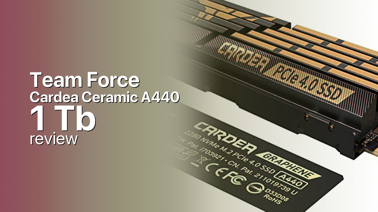 Team Force Cardea Ceramic A440 1Tb SSD detailed specifications