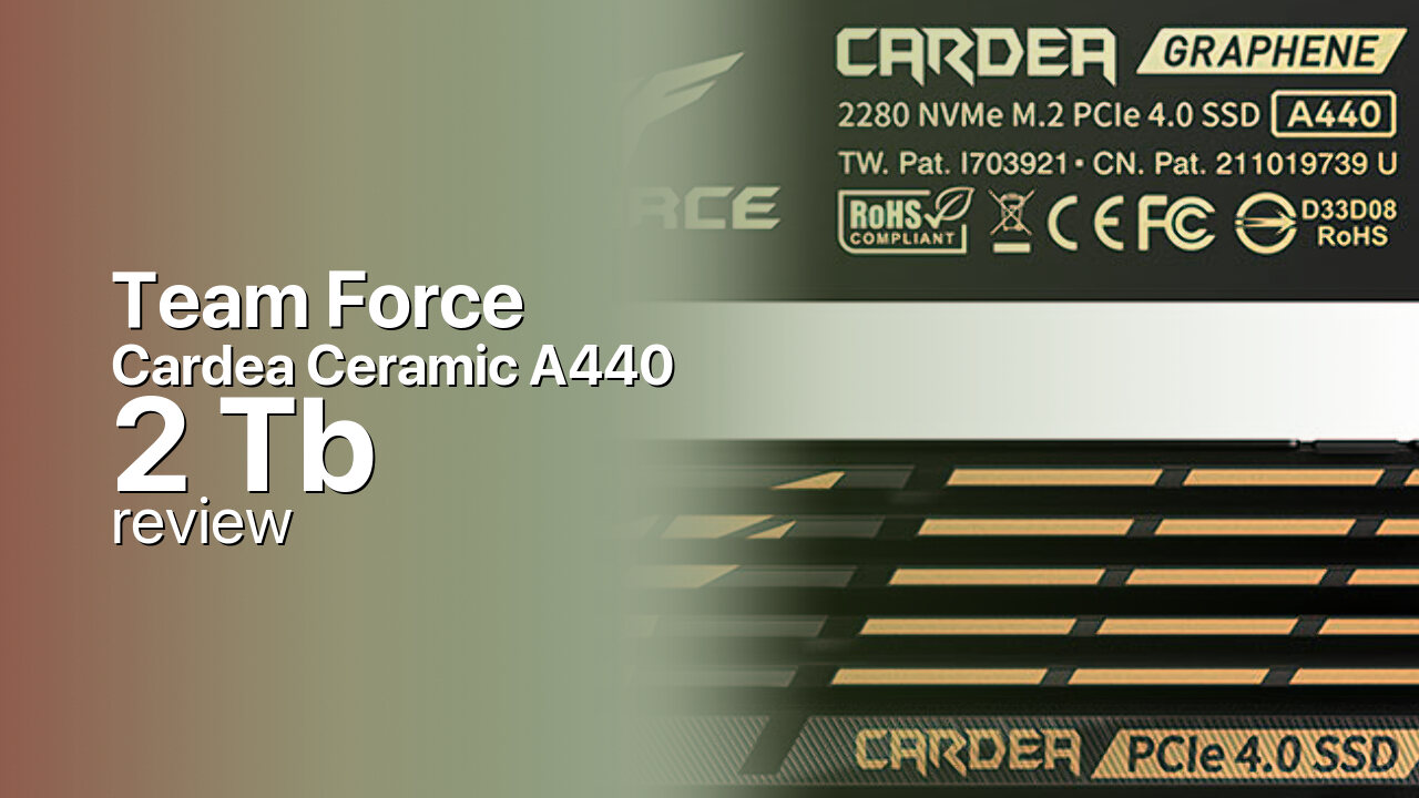 Team Force Cardea Ceramic A440 2Tb SSD tech review
