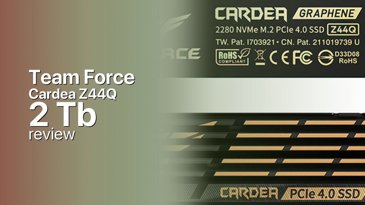 Team Force Cardea Z44Q 2Tb NVMe tech specs