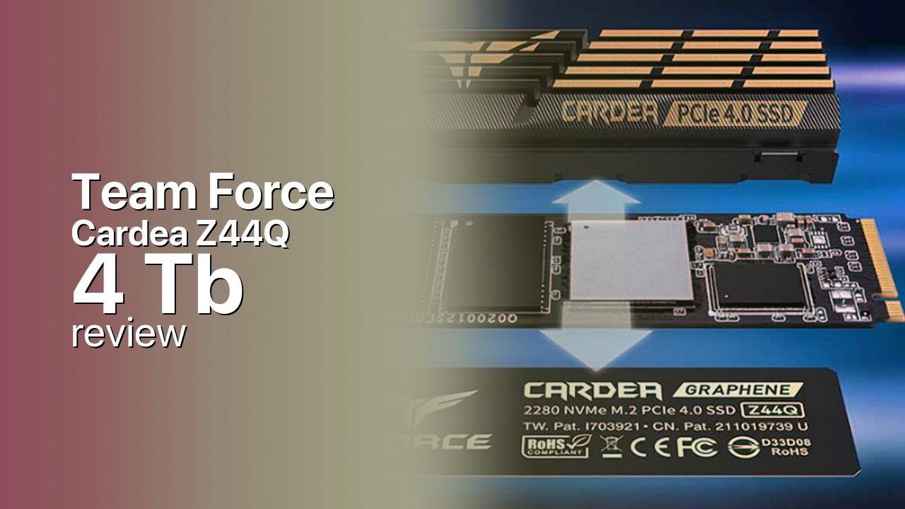 Team Force Cardea Z44Q 4Tb NVMe SSD tech specifications