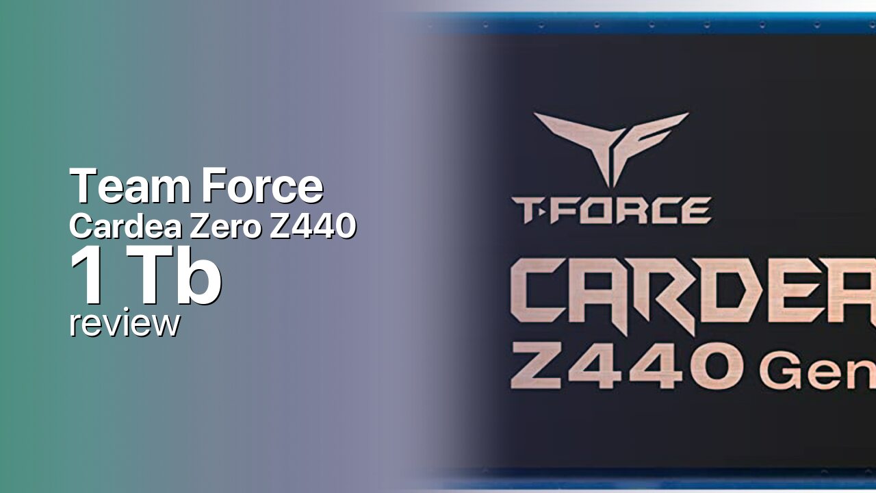 Team Force Cardea Zero Z440 1Tb NVMe technical specifications