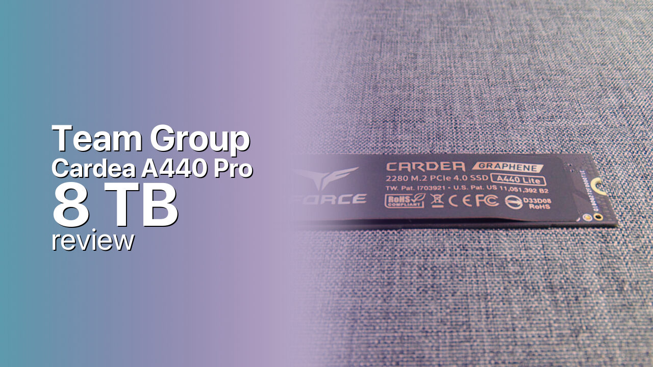 TeamGroup Cardea A440 Pro 8TB Review — Flagship Gen4, Maxed Out TeamGroup Cardea A440 Pro 8TB Review — Flagship Gen4, Maxed Out
