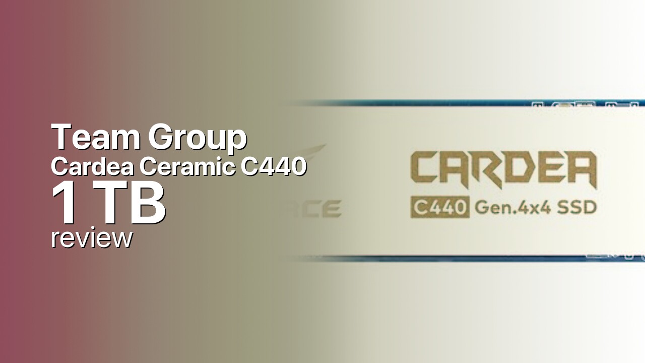 Team Group T-Force Cardea Ceramic C440 1TB NVMe Review