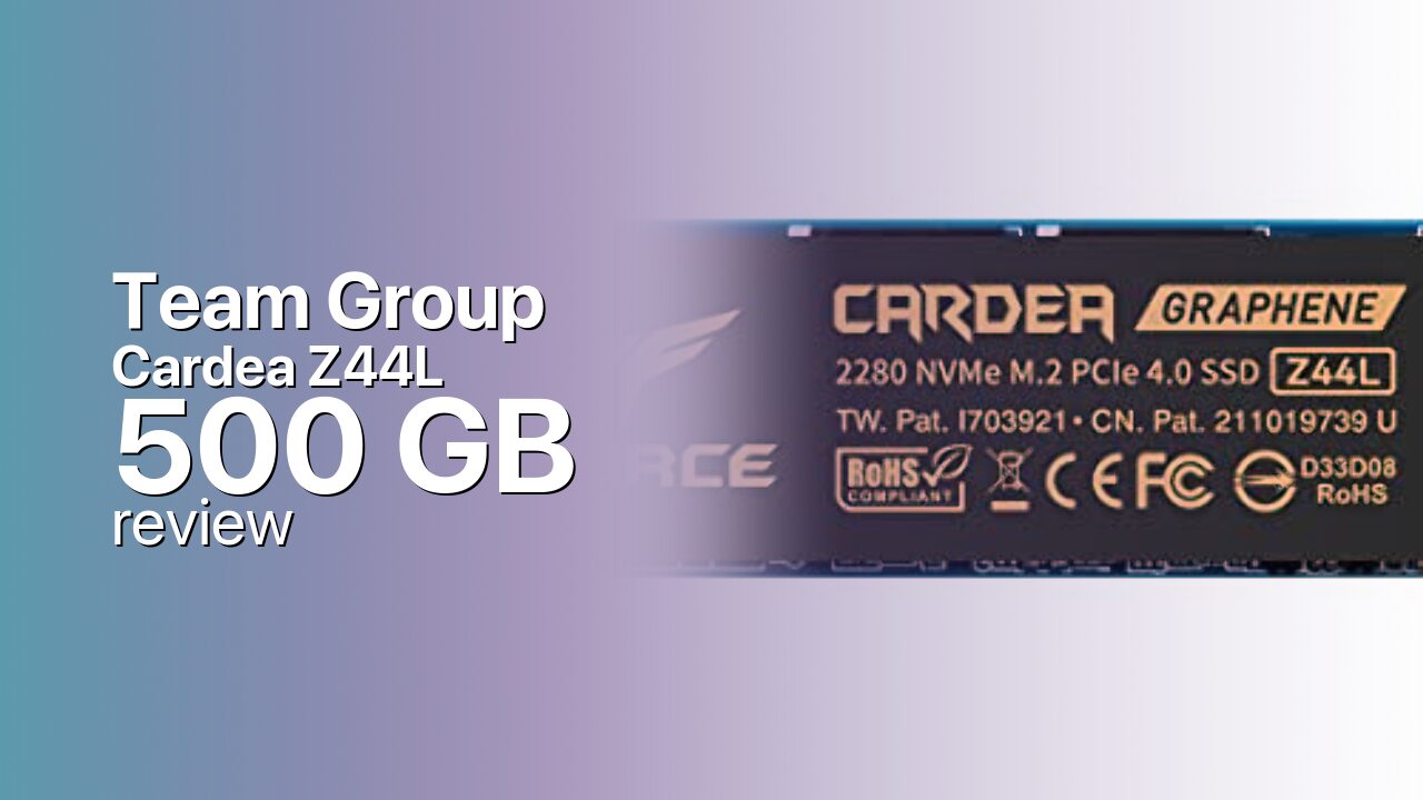 TeamGroup Cardea Z44L 500GB Review — Sensible Budget Gen4 TeamGroup Cardea Z44L 500GB Review — Sensible Budget Gen4
