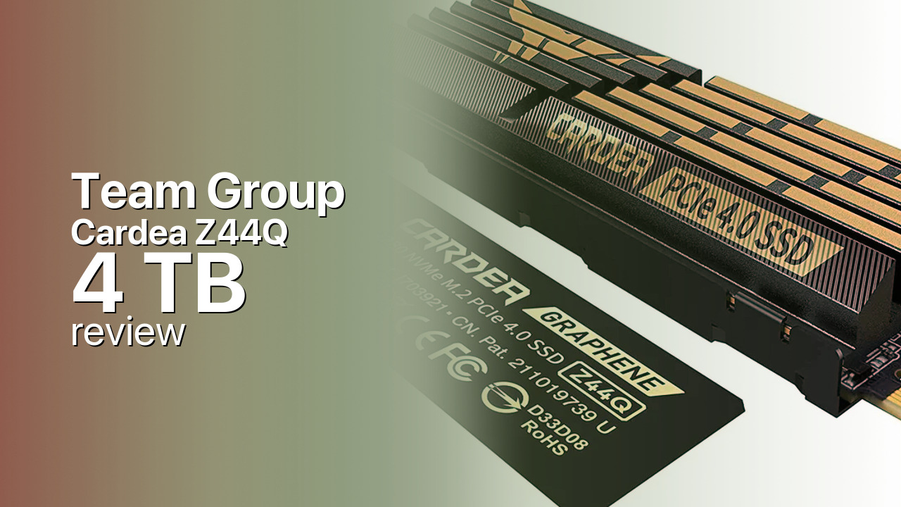 Team Group Cardea Z44Q 4TB — DRAM-less QLC PCIe 4.0 NVMe