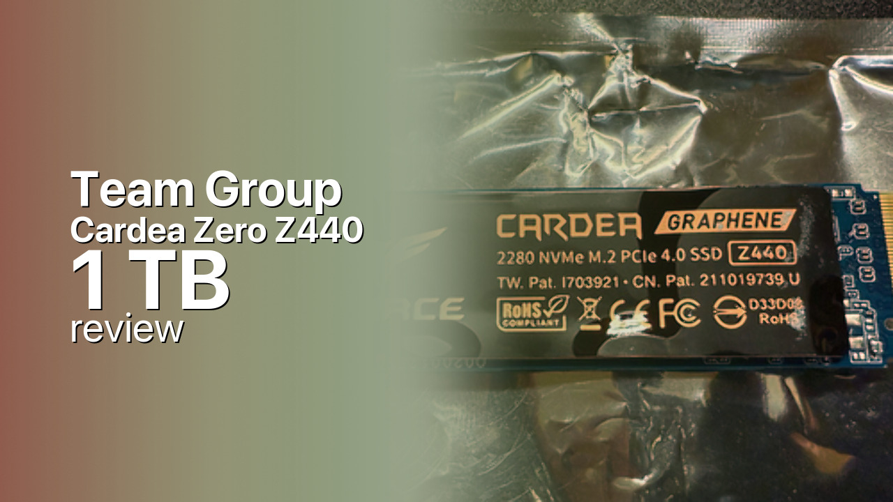 Team Group T-Force Cardea Zero Z440 1TB NVMe Review