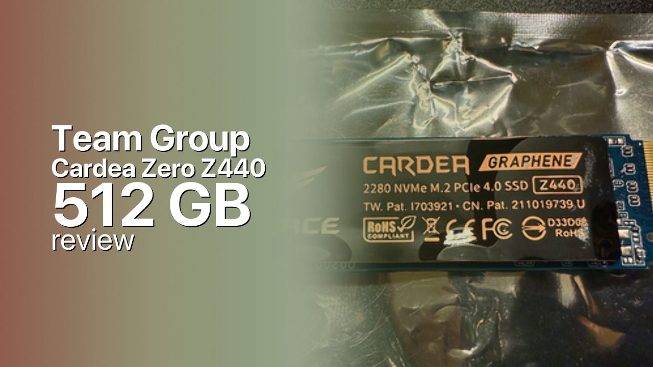 Team Group T-Force Cardea Zero Z440 512GB SSD Review