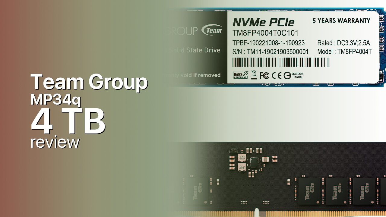 Team Group MP34Q 4TB: Mid-Capacity QLC Archive for Gen3 PCs Team Group MP34Q 4TB: Mid-Capacity QLC Archive for Gen3 PCs