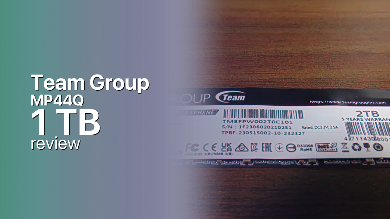Team Group MP44Q 1TB Review — QLC Speed on a Budget Team Group MP44Q 1TB Review — QLC Speed on a Budget