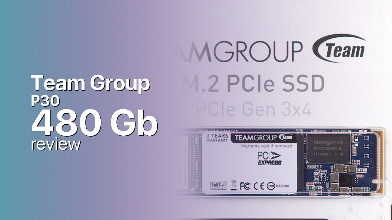 Team Group P30 480Gb SSD technical specs