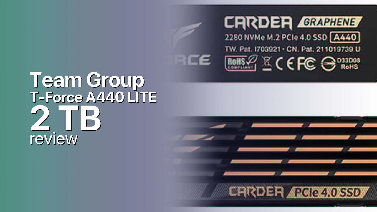 Team Group T-Force A440 Lite 2TB Review — Fast Gen4, Heatsink Included Team Group T-Force A440 Lite 2TB Review — Fast Gen4, Heatsink Included