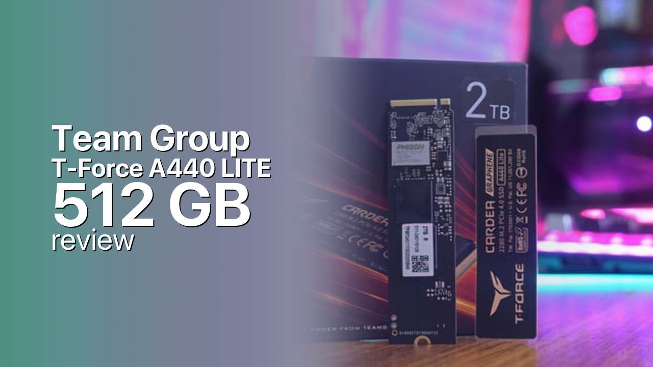 Team Group T-Force A440 Lite 512GB Review — Gen4 With Heatsink